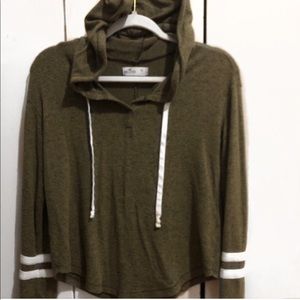 Hunter Green Lightweight Hollister Hoodie
